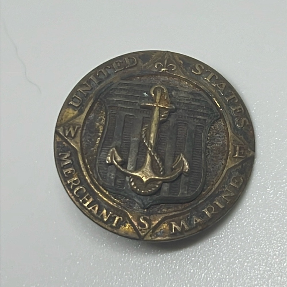 WW 11 Sterling Silver US Merchant Marine Lapel Pin